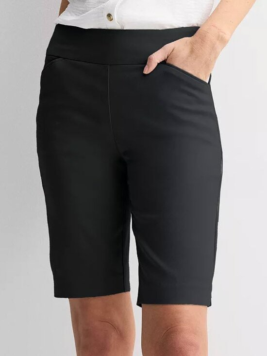 Croft & Barrow Pants - Kohl’s Croft & Barrow Effortless Stretch Pull‑On Bermuda Shorts – Black – NWOT